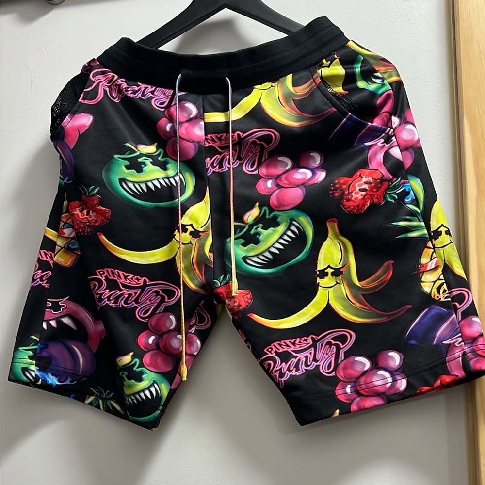 Pink Dolphin x Runtz Black Athletic Shorts